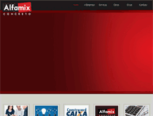 Tablet Screenshot of alfamix.com.br